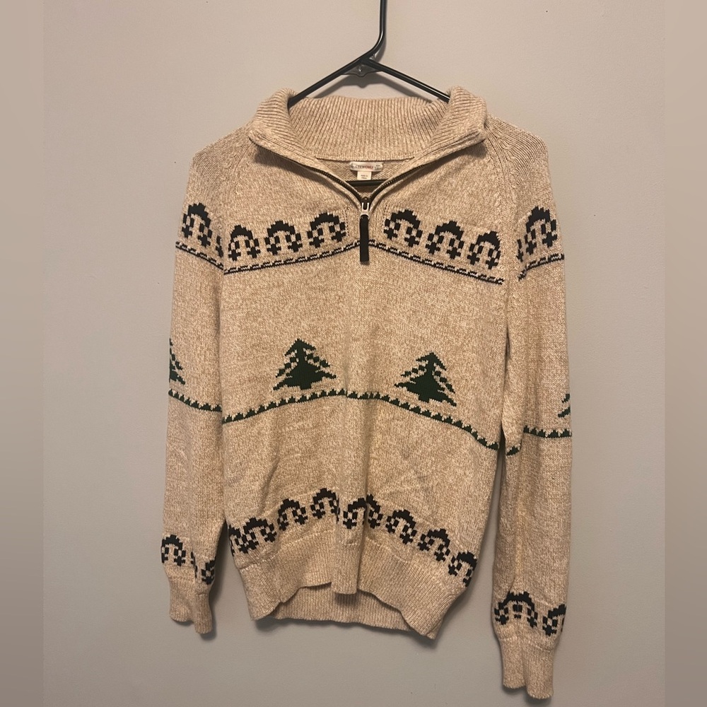 Crewcuts Kids Fair Isle Half-Zip Sweater – Size 16